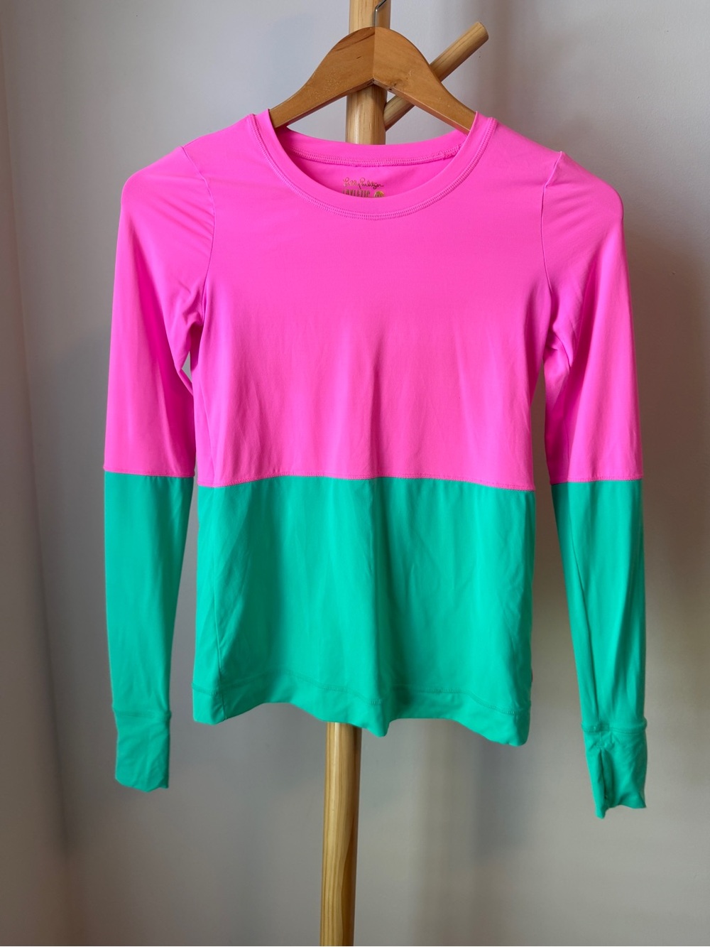 Lilly Pulitzer Luxletic Renay Sunguard Pink Size XXS UPF 50 Athletic Swim Top